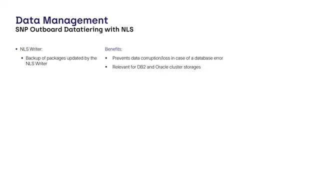 Outboard Datatiering | Backup of Packages Updated by the NLS Writer