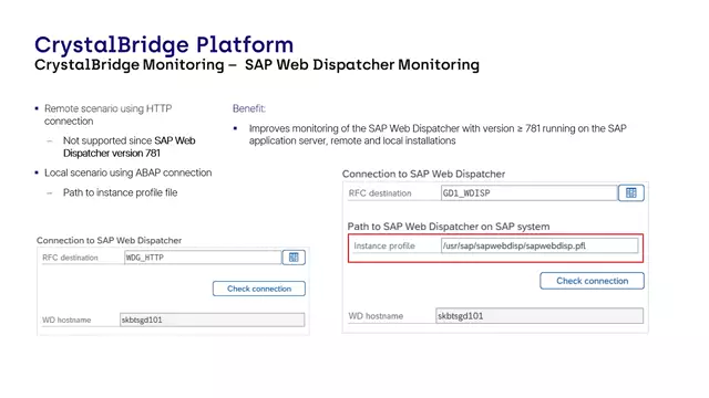 CrystalBridge Monitoring | SAP Web Dispatcher Monitoring
