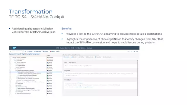 S/4HANA Cockpit | Additional Quality Gates in Mission Control