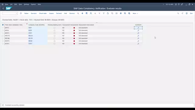 Data Consistency Verification | Comments in Data Consistency Verification