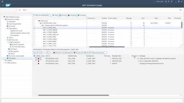 S/4HANA Cockpit | Changes to Logging Tables in Finance NZD Approach