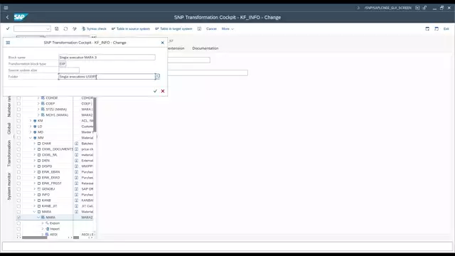 Transformation Cockpit | Creating Folders for Single Executions Automatically