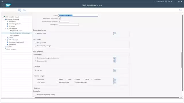 S/4HANA Cockpit | Enable Extended Package Information for Line Item Migration