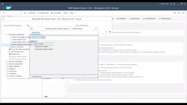 Mission Control | Adjusted Switch of Business Partner Approach