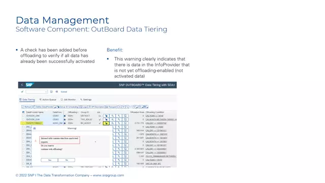 Outboard DataTiering | Check to Verify Activation of Data