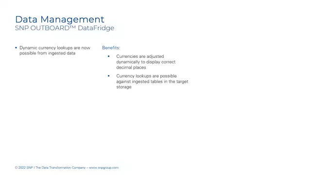 Outboard DataFridge | Dynamic Currency Lookups Are Now Possible from Ingested Data
