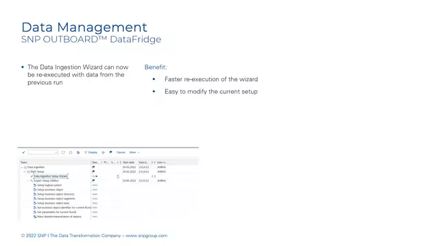 Outboard DataFridge | Re-executable Data Ingestion Wizard
