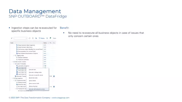 Outboard DataFridge | Ingestion Steps Can Be Re-executed for Specific Business Objects