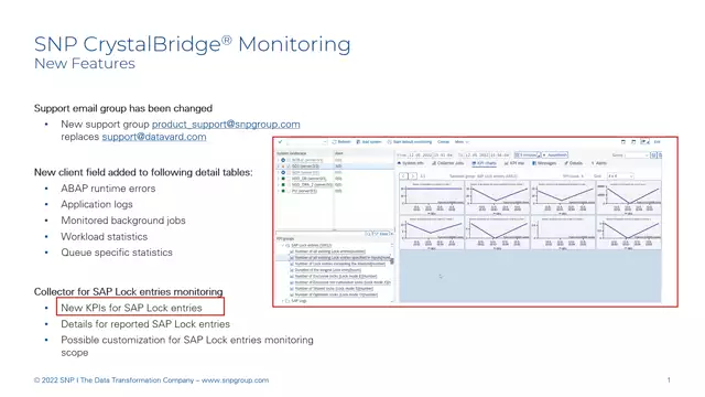 CrystalBridge Monitoring | Major New Features