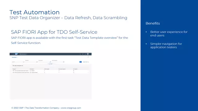 Test Data Organizer | Data Refresh, Data Scrambling – SAP FIORI App for TDO Self-Service