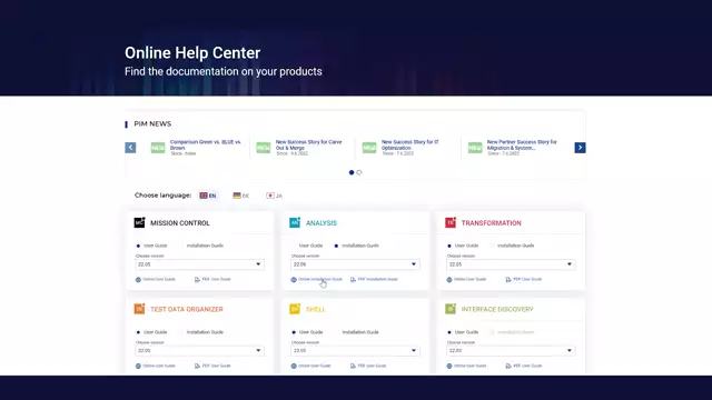 Cross Component | PIM – Online Guides