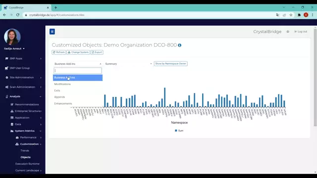 CrystalBridge Analysis | System Metrics: Customized Objects