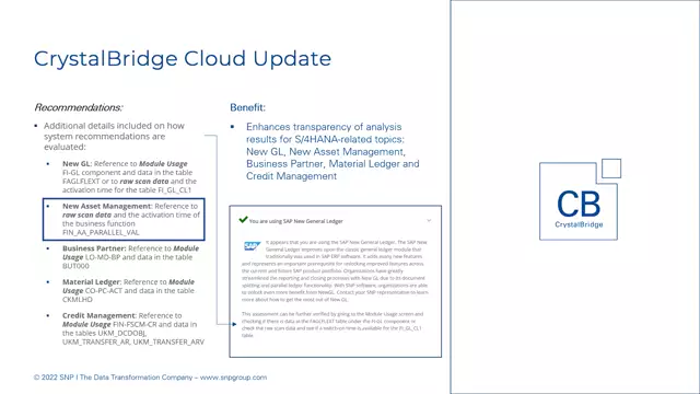 CrystalBridge Analysis | Recommendations: Additional Evaluation Details