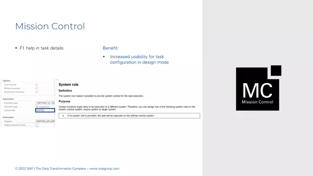 Mission Control | F1 Help in Task Details