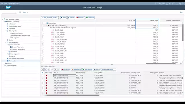 S/4HANA Cockpit | Changing the Used Server Group for Execution