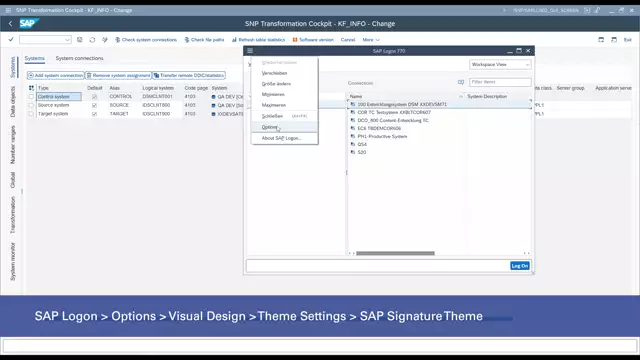Transformation Cockpit | Modern Main Menu