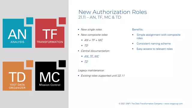 Cross Component | New Authorization Roles – General Overview