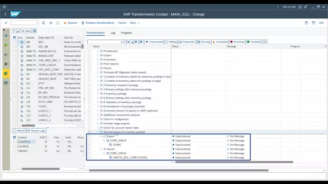 Transformation Content | Transformation Object for Currency Comparison