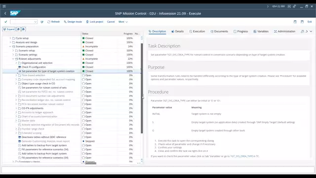 Mission Control | Consideration of Target System Creation with SNP Empty Target