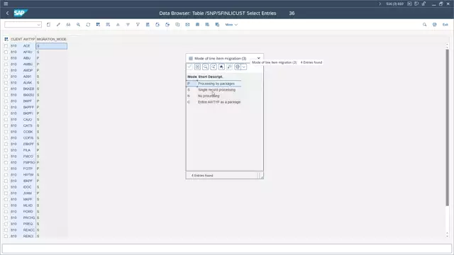 S/4HANA Cockpit | Checking SNP AWTYP Customizing for the Migration with Scope