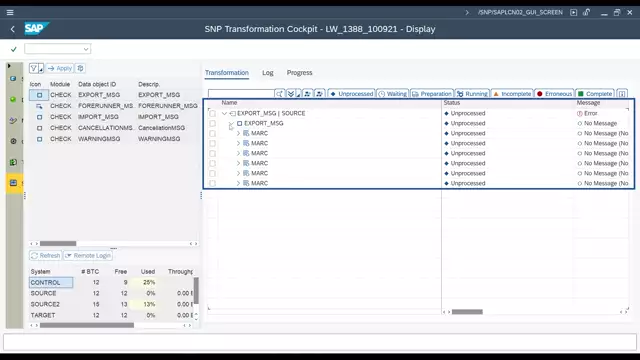 Transformation Cockpit | Enhanced Daemon Monitor