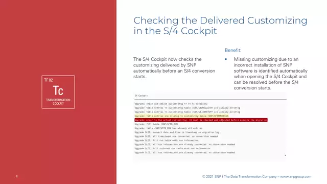 S/4HANA Cockpit | Checking the Delivered Customizing