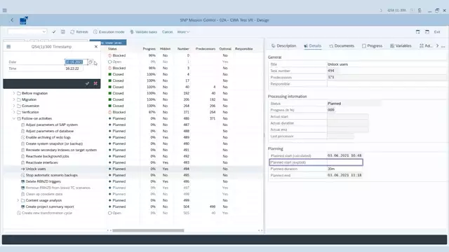 Mission Control | Explicit Planned Start Dates