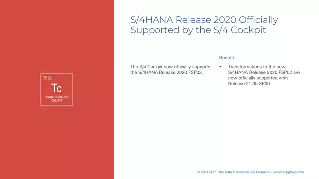 S/4HANA Cockpit | S/4HANA Release 2020 Officially Supported by the S/4 Cockpit