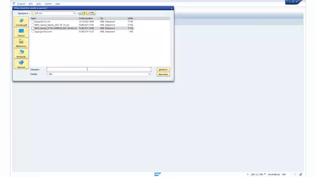 Analysis Extended | Master Data: Uploading/Downloading MD Variants