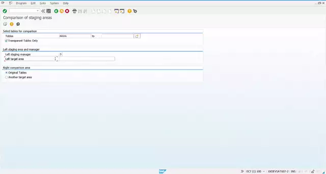 Staging Framework | 12. Comparing Data Between Staging Areas and with Data in Current Client