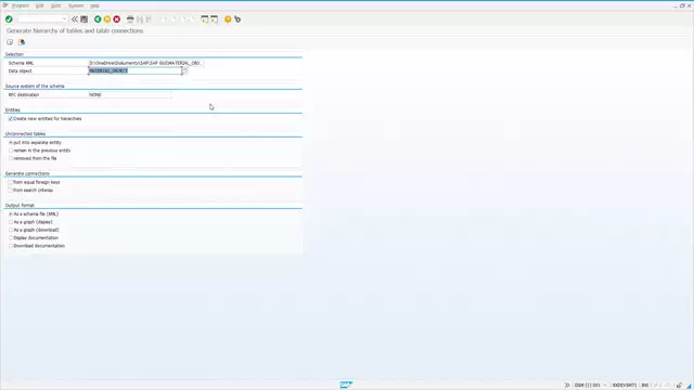 Data Object Builder | 12. Generating Hierarchies from Schema Files to Obtain Selection Trees for Scenario Generation