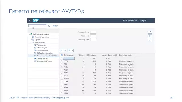 S/4HANA | Utilities 04 | Determine Relevant AWTYPs | DE
