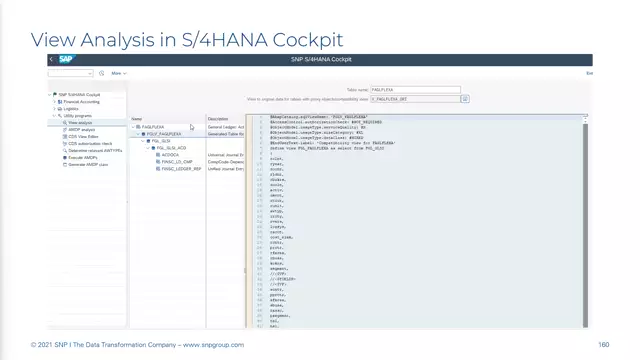S/4HANA | Utilities 01 | View Analysis | DE