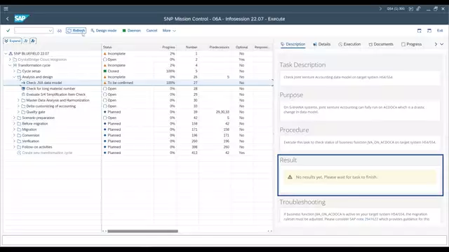 Mission Control | Business Function Prechecks in the Analysis Unit and BLUEFIELD™ Unit