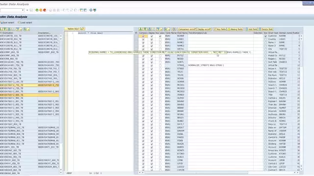 CrystalBridge Analysis | Master Data Analysis – Declarative Field Transformations