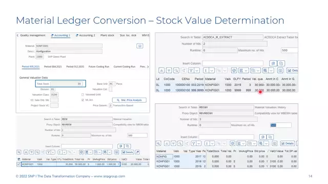 S/4HANA | Material Ledger 06 | Determine Stocks in the Material Ledger | DE