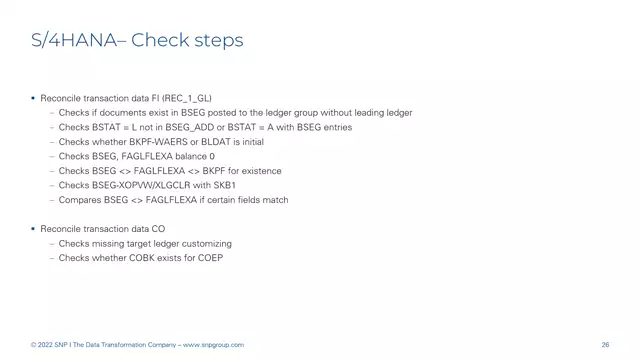 S/4HANA | Finance 05 | Check Steps