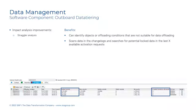 Outboard Datatiering | Straggler Analysis Improvements
