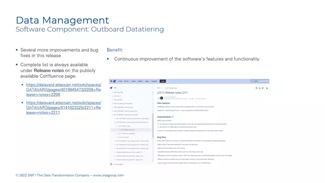 Outboard Datatiering | Further Improvements