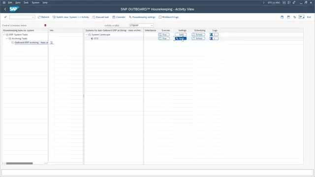 Outboard ERP Archiving | Regular Archiving in Mass Archiving Using Outboard Housekeeping