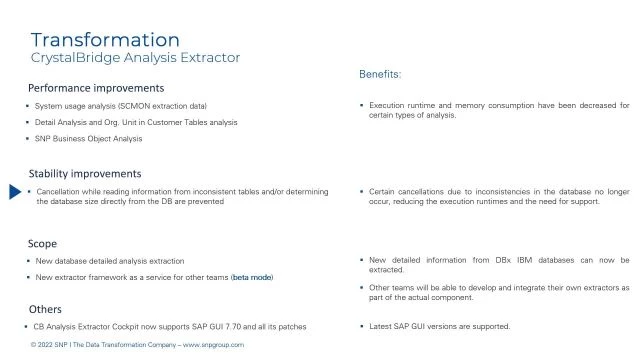 Analysis | CrystalBridge Analysis Extractor - General Improvements