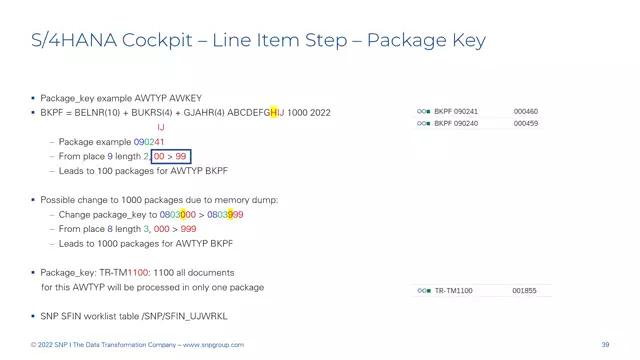 S/4HANA | Finance 11 | Build Packages in the Line Item Step | EN