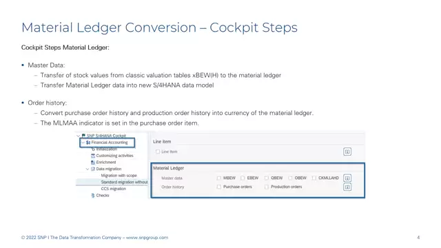 S/4HANA | Material Ledger 02 | Overview of Material Ledger Steps in the S/4HANA Cockpit | EN