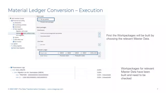 S/4HANA | Material Ledger 04 | General Implementation of the Material Ledger Conversion | EN