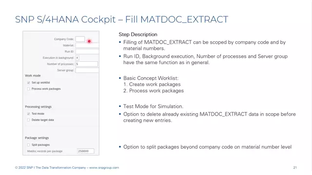 S/4HANA | Logistics 05 | Fill the Table MATDOC_EXTRACT Step | EN