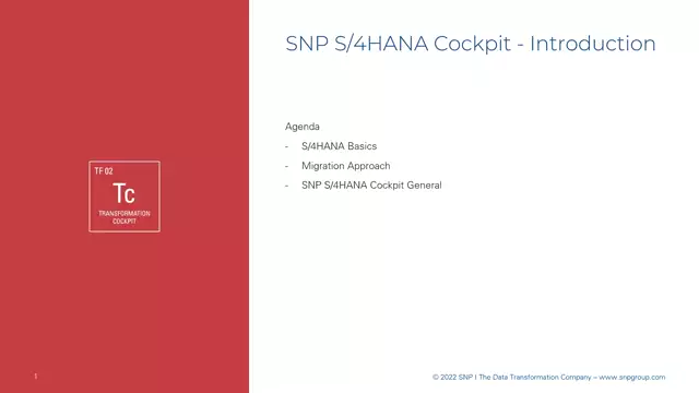 S/4HANA | Introduction 01 | Introduction to Day 1 | EN