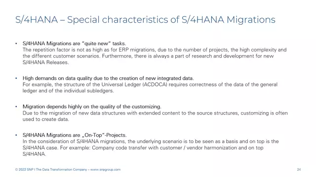 S/4HANA | Introduction 08 | Special Features of S/4HANA Migrations | EN