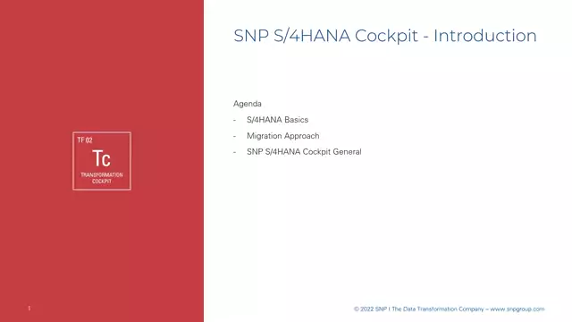 S/4HANA | Introduction 01 | Introduction to Day 1 | DE