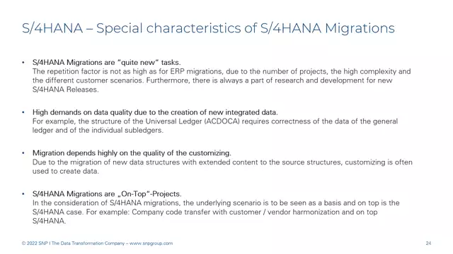 S/4HANA | Introduction 08 | Special Features of S/4HANA Migrations | DE