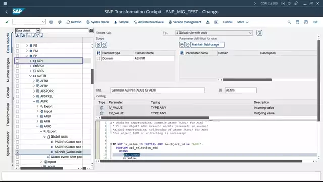 Delivery | PP | Collecting Change Numbers / AENNR